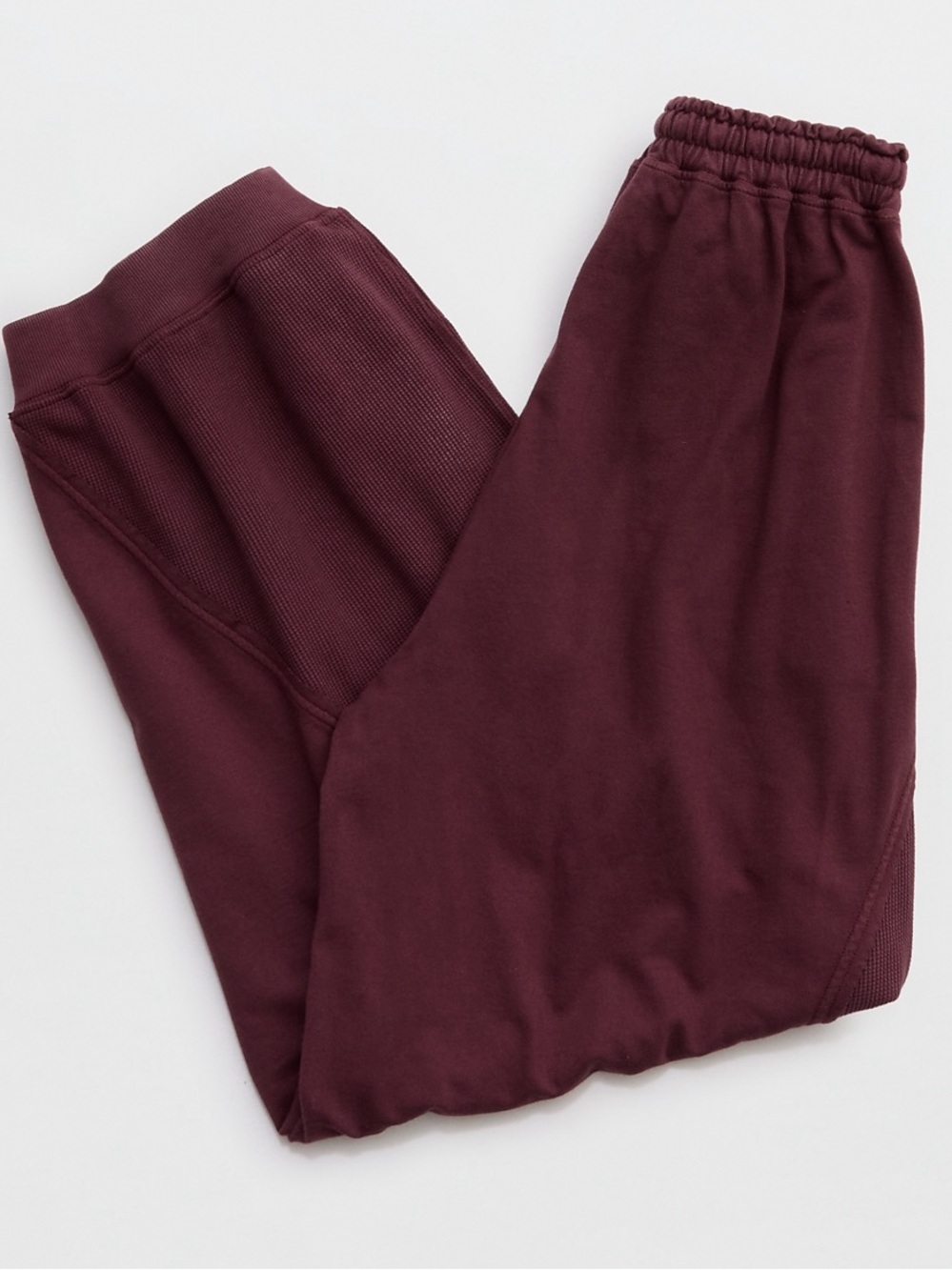 Aerie Boho Joggers in Burgundy - Picture 4 of 8